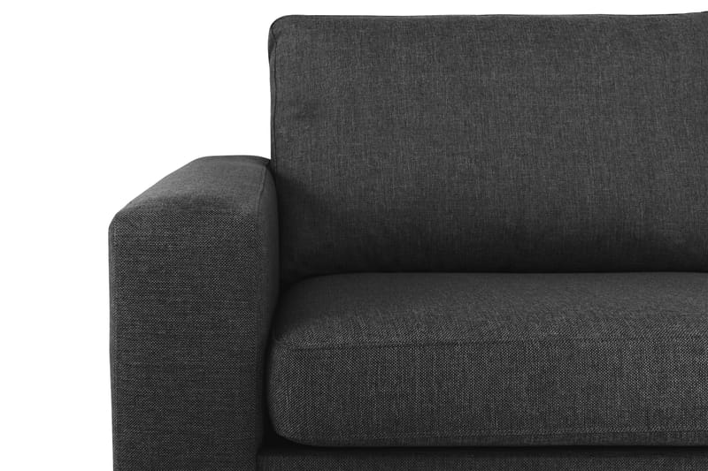 Crazy 4-sits Högervänd L-formad Schäslongsoffa i Tyg - Antracit - Möbler - Soffa - Divansoffor & schäslongsoffa