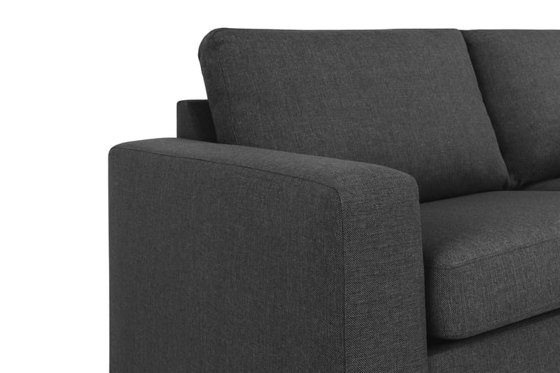 Crazy 4-sits Högervänd L-formad Schäslongsoffa i Tyg - Antracit - Möbler - Soffa - Divansoffor & schäslongsoffa