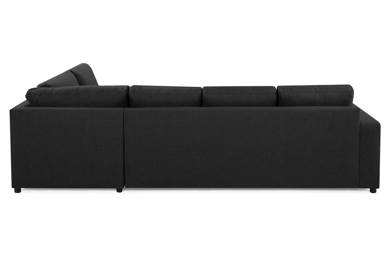 Crazy 4-sits Högervänd L-formad Schäslongsoffa i Tyg - Antracit - Möbler - Soffa - Divansoffor & schäslongsoffa - 3 sits soffa med divan