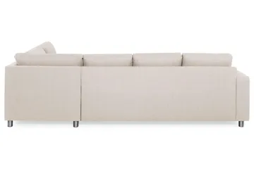 Crazy 4-sits Högervänd L-formad Schäslongsoffa i Tyg - Beige - Möbler - Soffa - Divansoffor & schäslongsoffa