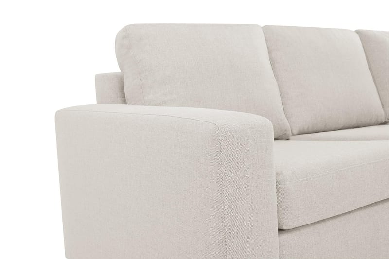 Crazy 4-sits Högervänd L-formad Schäslongsoffa i Tyg - Beige - Möbler - Soffa - Divansoffor & schäslongsoffa