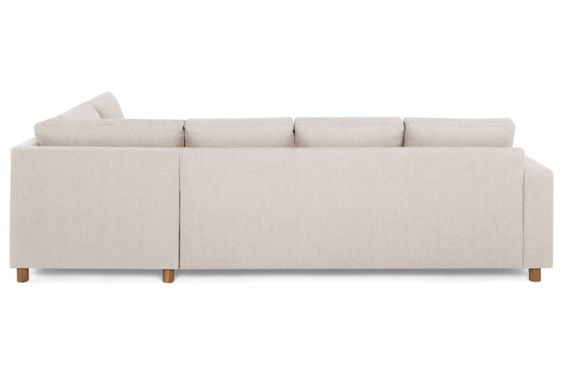 Crazy 4-sits Högervänd L-formad Schäslongsoffa i Tyg - Beige - Möbler - Soffa - Divansoffor & schäslongsoffa