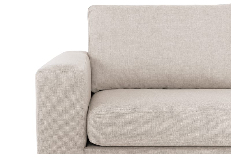 Crazy 4-sits Högervänd L-formad Schäslongsoffa i Tyg - Beige - Möbler - Soffa - Divansoffor & schäslongsoffa