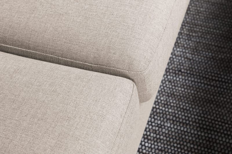 Crazy 4-sits Högervänd L-formad Schäslongsoffa i Tyg - Beige - Möbler - Soffa - Divansoffor & schäslongsoffa - 3 sits soffa med divan