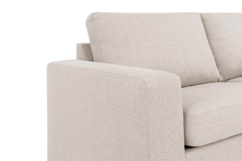 Crazy 4-sits Högervänd L-formad Schäslongsoffa i Tyg - Beige - Möbler - Soffa - Divansoffor & schäslongsoffa