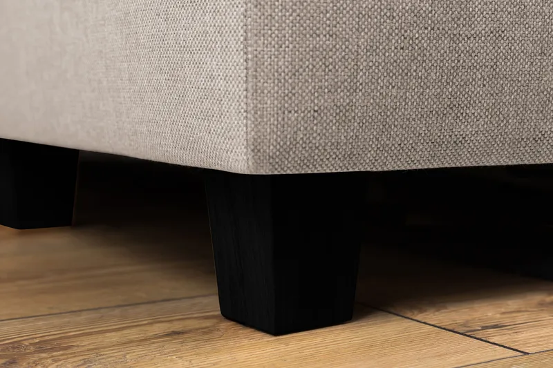 Crazy 4-sits Högervänd L-formad Schäslongsoffa i Tyg - Beige - Möbler - Soffa - Divansoffor & schäslongsoffa - 3 sits soffa med divan