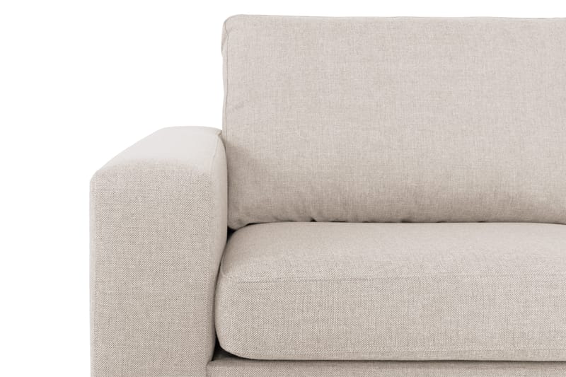Crazy 4-sits Högervänd L-formad Schäslongsoffa i Tyg - Beige - Möbler - Soffa - Divansoffor & schäslongsoffa