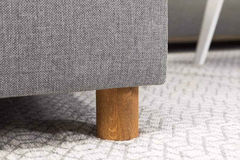 Crazy 4-sits Högervänd L-formad Schäslongsoffa i Tyg - Grå - Möbler - Soffa - Divansoffor & schäslongsoffa - 3 sits soffa med divan