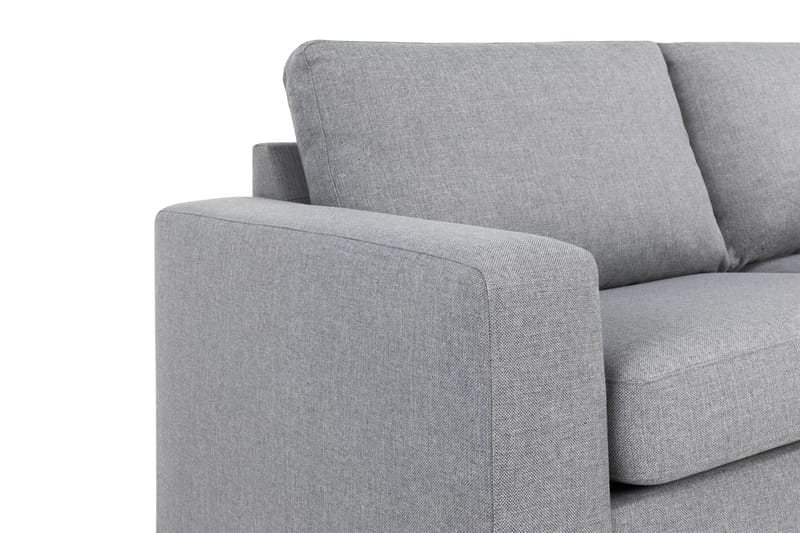 Crazy 4-sits Högervänd L-formad Schäslongsoffa i Tyg - Grå - Möbler - Soffa - Divansoffor & schäslongsoffa