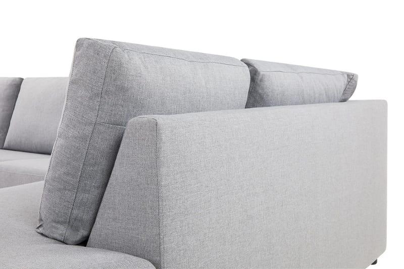 Crazy 4-sits Högervänd L-formad Schäslongsoffa i Tyg - Grå - Möbler - Soffa - Divansoffor & schäslongsoffa - 3 sits soffa med divan