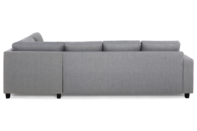 Crazy 4-sits Högervänd L-formad Schäslongsoffa i Tyg - Grå - Möbler - Soffa - Divansoffor & schäslongsoffa