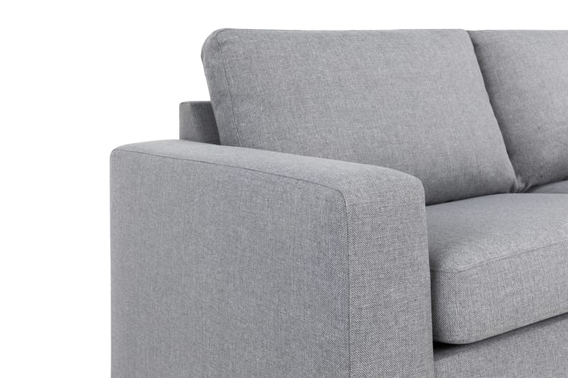 Crazy 4-sits Högervänd L-formad Schäslongsoffa i Tyg - Grå - Möbler - Soffa - Divansoffor & schäslongsoffa - 3 sits soffa med divan