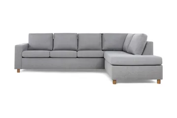 Crazy 4-sits Högervänd L-formad Schäslongsoffa i Tyg