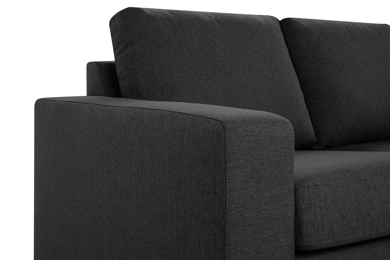 Crazy 4-sits Högervänd L-formad Schäslongsoffa i Tyg - Mörkgrå - Möbler - Soffa - Divansoffor & schäslongsoffa - 3 sits soffa med divan