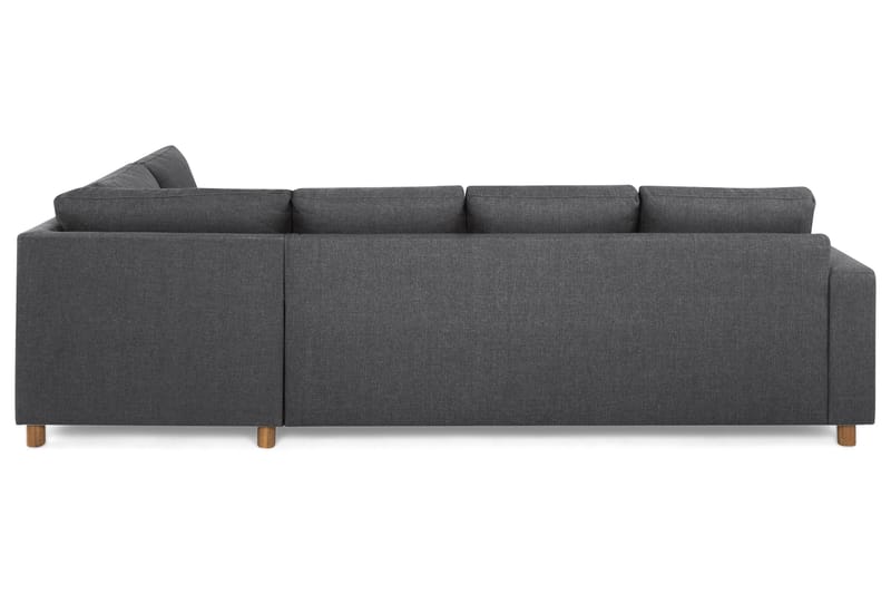 Crazy 4-sits Högervänd L-formad Schäslongsoffa i Tyg - Mörkgrå - Möbler - Soffa - Divansoffor & schäslongsoffa