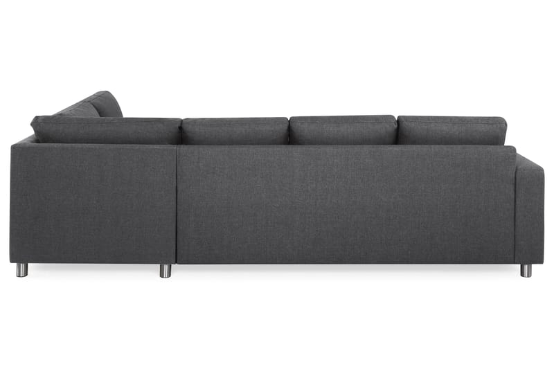 Crazy 4-sits Högervänd L-formad Schäslongsoffa i Tyg - Mörkgrå - Möbler - Soffa - Divansoffor & schäslongsoffa