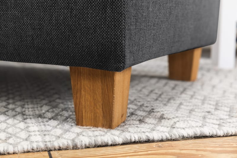 Crazy 4-sits Högervänd L-formad Schäslongsoffa i Tyg - Mörkgrå - Möbler - Soffa - Divansoffor & schäslongsoffa - 3 sits soffa med divan