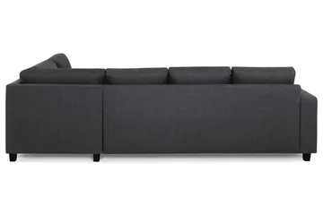 Crazy 4-sits Högervänd L-formad Schäslongsoffa i Tyg - Mörkgrå - Möbler - Soffa - Divansoffor & schäslongsoffa