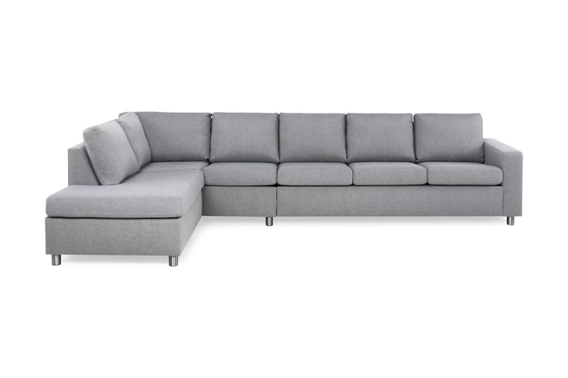Crazy 4-sits Soffa med Schäslong Vänster - Ljusgrå - Divansoffor & schäslongsoffa - 4 sits soffa med divan