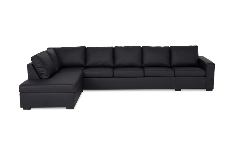 Crazy 4-sits Soffa med Schäslong Vänster - Svart - Möbler - Soffa - Divansoffor & schäslongsoffa