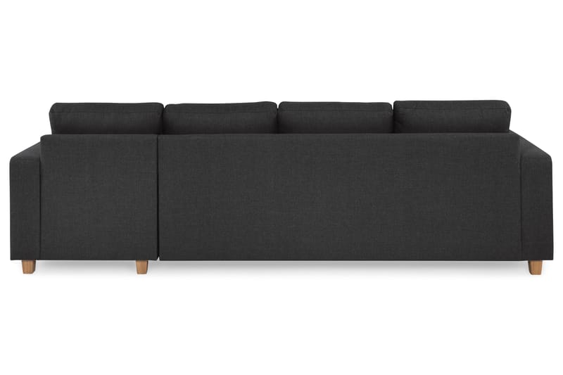 Crazy 4-sits Vändbar L-formad Divansoffa i Tyg - Antracit - Möbler - Soffa - Divansoffor & schäslongsoffa