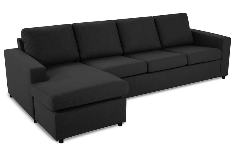 Crazy 4-sits Vändbar L-formad Divansoffa i Tyg - Antracit - Möbler - Soffa - Divansoffor & schäslongsoffa