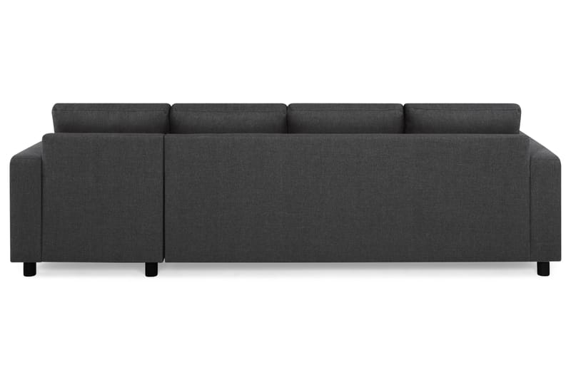 Crazy 4-sits Vändbar L-formad Divansoffa i Tyg - Antracit - Möbler - Soffa - Divansoffor & schäslongsoffa