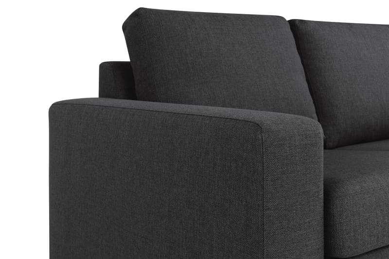 Crazy 4-sits Vändbar L-formad Divansoffa i Tyg - Antracit - Möbler - Soffa - Divansoffor & schäslongsoffa