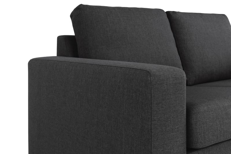Crazy 4-sits Vändbar L-formad Divansoffa i Tyg - Antracit - Möbler - Soffa - Divansoffor & schäslongsoffa