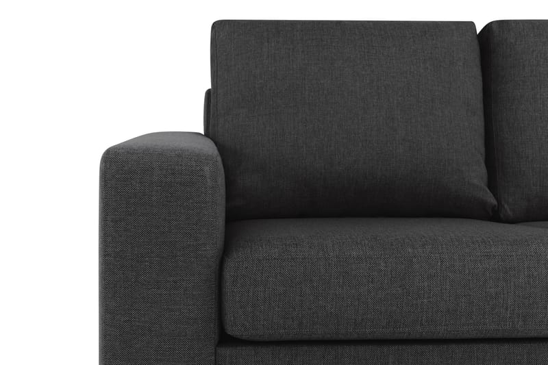 Crazy 4-sits Vändbar L-formad Divansoffa i Tyg - Antracit - Möbler - Soffa - Divansoffor & schäslongsoffa
