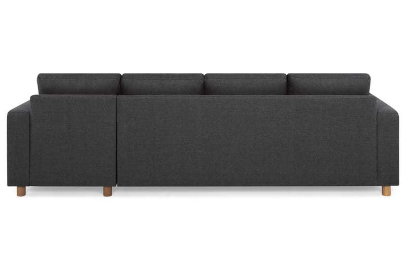 Crazy 4-sits Vändbar L-formad Divansoffa i Tyg - Antracit - Möbler - Soffa - Divansoffor & schäslongsoffa