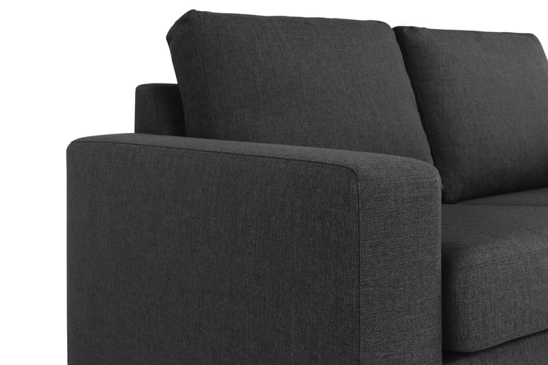 Crazy 4-sits Vändbar L-formad Divansoffa i Tyg - Antracit - Möbler - Soffa - Divansoffor & schäslongsoffa