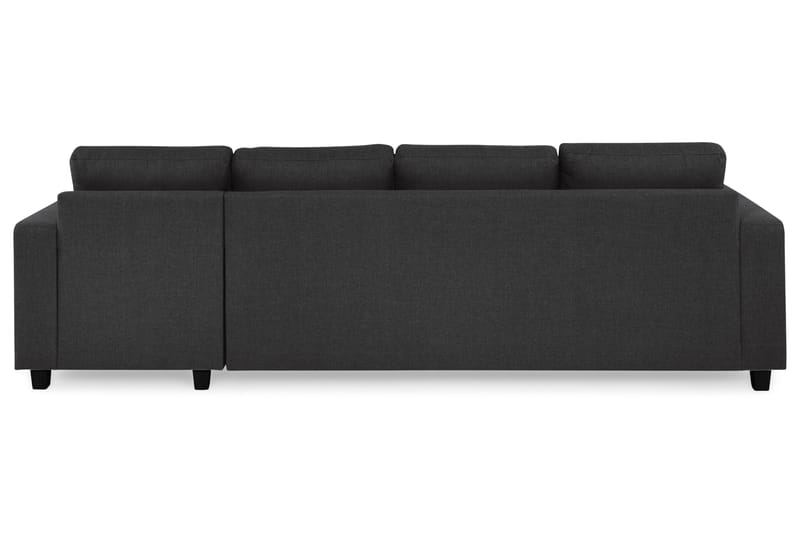 Crazy 4-sits Vändbar L-formad Divansoffa i Tyg - Antracit - Möbler - Soffa - Divansoffor & schäslongsoffa