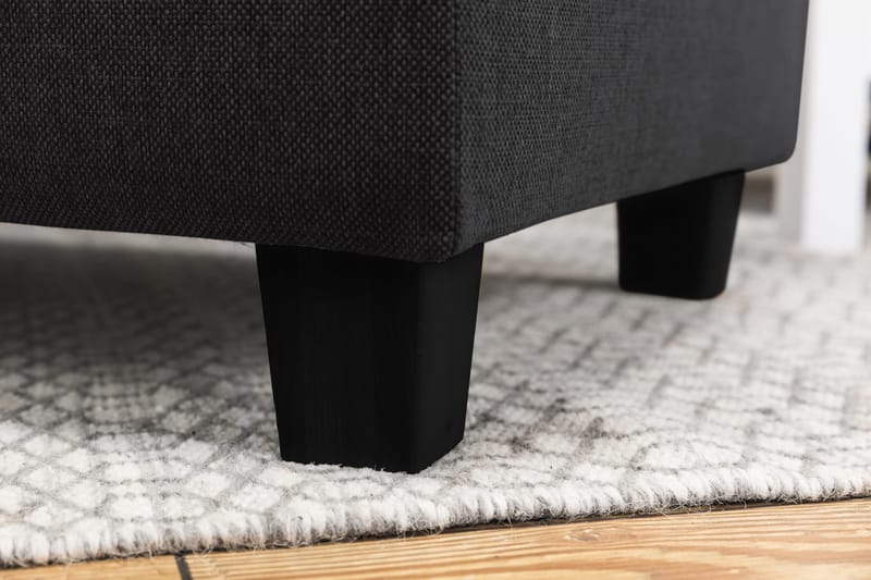 Crazy 4-sits Vändbar L-formad Divansoffa i Tyg - Antracit - Möbler - Soffa - Divansoffor & schäslongsoffa - 4 sits soffa med divan