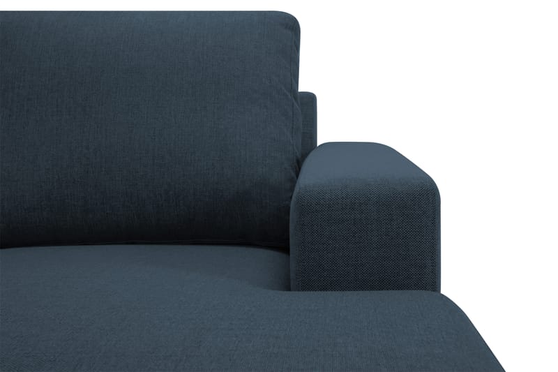 Crazy 4-sits Vändbar L-formad Divansoffa i Tyg - Blå - Möbler - Soffa - Divansoffor & schäslongsoffa