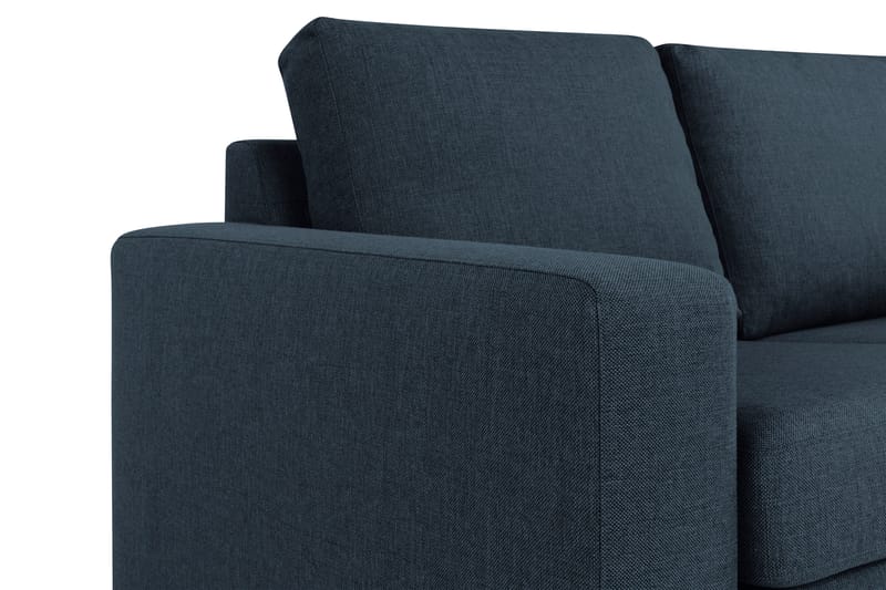 Crazy 4-sits Vändbar L-formad Divansoffa i Tyg - Blå - Möbler - Soffa - Divansoffor & schäslongsoffa