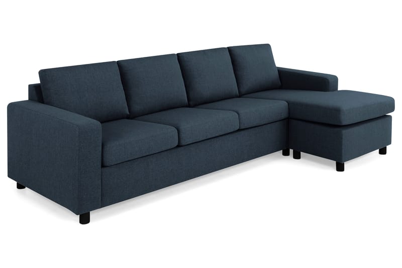 Crazy 4-sits Vändbar L-formad Divansoffa i Tyg - Blå - Möbler - Soffa - Divansoffor & schäslongsoffa - 4 sits soffa med divan