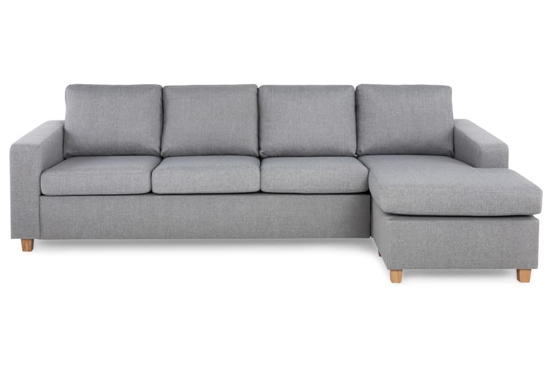 Crazy 4-sits Vändbar L-formad Divansoffa i Tyg - Grå - Möbler - Soffa - Divansoffor & schäslongsoffa