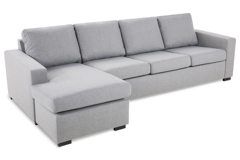 Crazy 4-sits Vändbar L-formad Divansoffa i Tyg - Grå - Möbler - Soffa - Divansoffor & schäslongsoffa