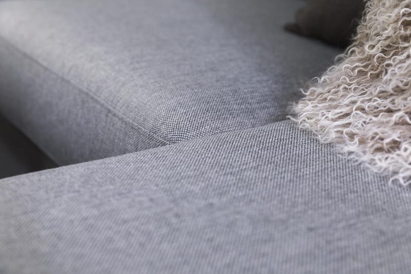 Crazy 4-sits Vändbar L-formad Divansoffa i Tyg - Grå - Möbler - Soffa - Divansoffor & schäslongsoffa - 4 sits soffa med divan