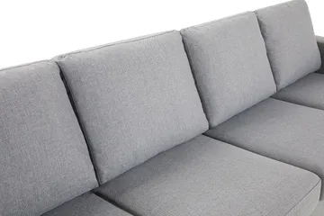 Crazy 4-sits Vändbar L-formad Divansoffa i Tyg - Grå - Möbler - Soffa - Divansoffor & schäslongsoffa