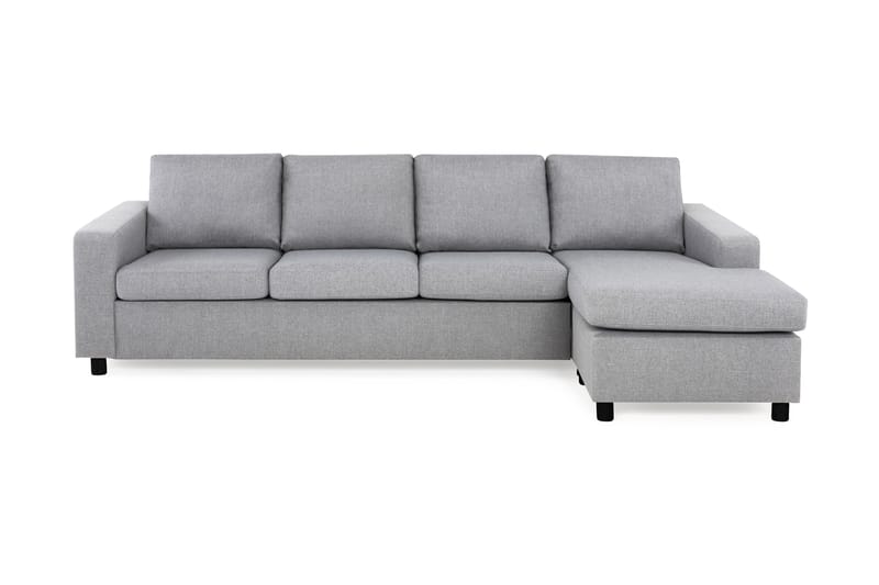 Crazy 4-sits Vändbar L-formad Divansoffa i Tyg - Grå - Möbler - Soffa - Divansoffor & schäslongsoffa