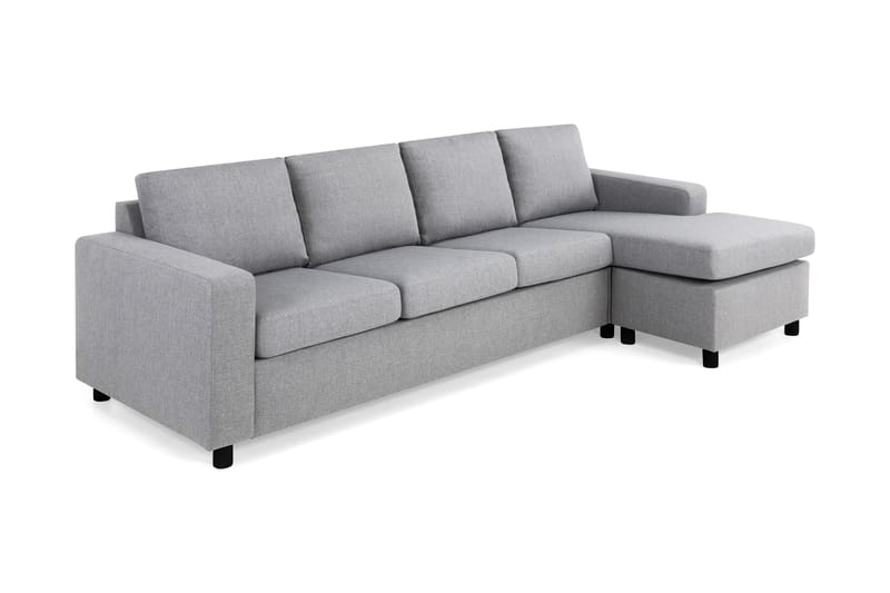 Crazy 4-sits Vändbar L-formad Divansoffa i Tyg - Grå - Möbler - Soffa - Divansoffor & schäslongsoffa