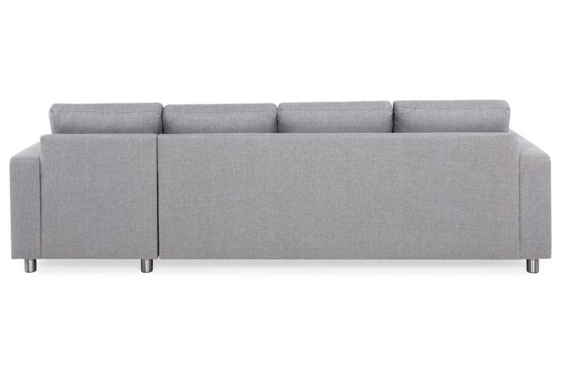 Crazy 4-sits Vändbar L-formad Divansoffa i Tyg - Grå - Möbler - Soffa - Divansoffor & schäslongsoffa