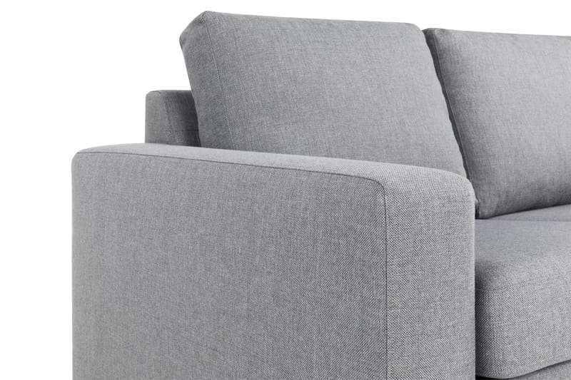 Crazy 4-sits Vändbar L-formad Divansoffa i Tyg - Grå - Möbler - Soffa - Divansoffor & schäslongsoffa