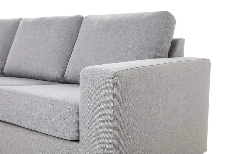 Crazy 4-sits Vändbar L-formad Divansoffa i Tyg - Grå - Möbler - Soffa - Divansoffor & schäslongsoffa - 4 sits soffa med divan