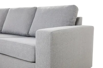Crazy 4-sits Vändbar L-formad Divansoffa i Tyg - Grå - Möbler - Soffa - Divansoffor & schäslongsoffa