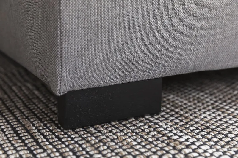 Crazy 4-sits Vändbar L-formad Divansoffa i Tyg - Grå - Möbler - Soffa - Divansoffor & schäslongsoffa - 4 sits soffa med divan