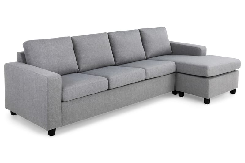Crazy 4-sits Vändbar L-formad Divansoffa i Tyg - Grå - Möbler - Soffa - Divansoffor & schäslongsoffa