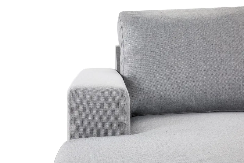 Crazy 4-sits Vändbar L-formad Divansoffa i Tyg - Grå - Möbler - Soffa - Divansoffor & schäslongsoffa - 4 sits soffa med divan